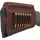 Allen Westcliff Leather Buttstock Cartridge Carrier with Cheek Piece